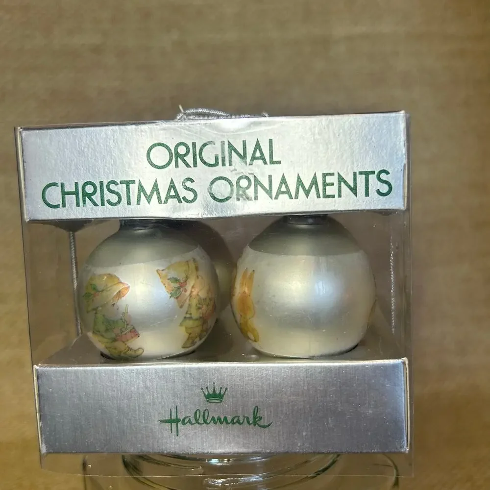 Hallmark Little Miracles Ornaments Ruth Morehead Set in Box Vintage Angels